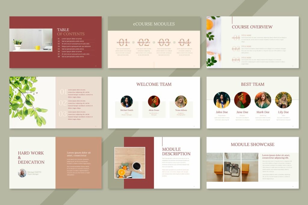 SlideDeck inar CoursePowerpoint MasterBundles