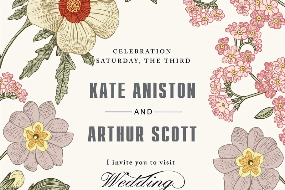 wedding hibiscus seamless flowers for wedding invitations.