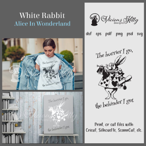 White rabbit alice in wonderland preview.