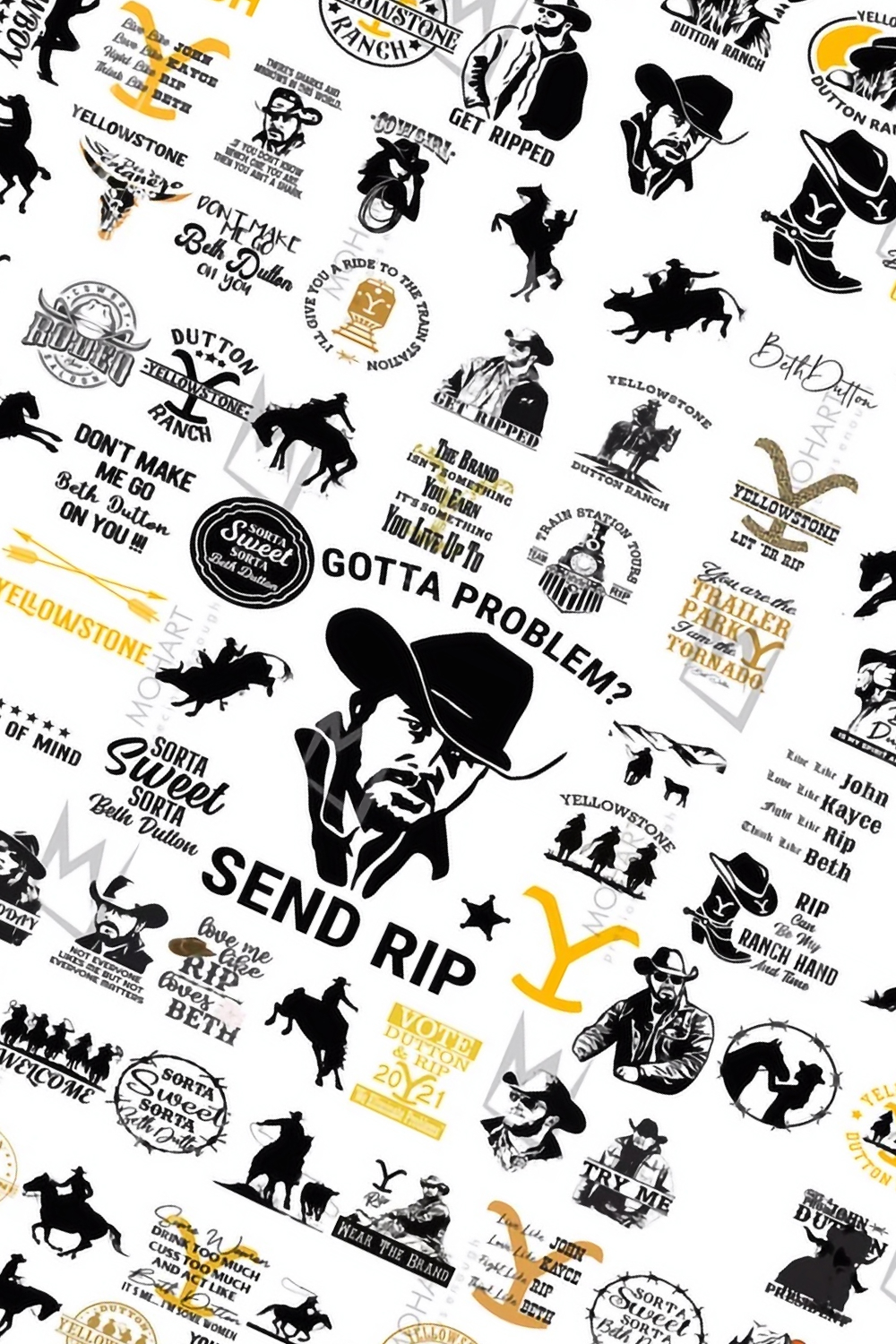 Yellow black color of sheriff theme images