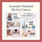 Youtube channel kit for canva preview.