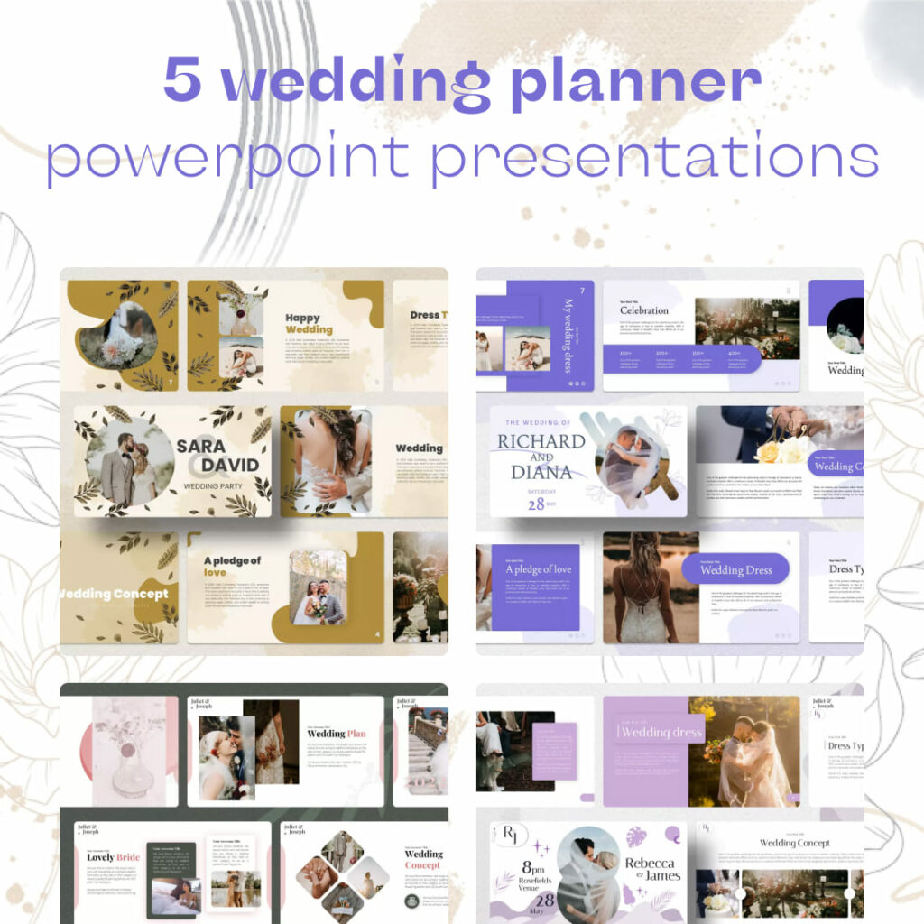 5 Wedding Planner Powerpoint Presentations MasterBundles