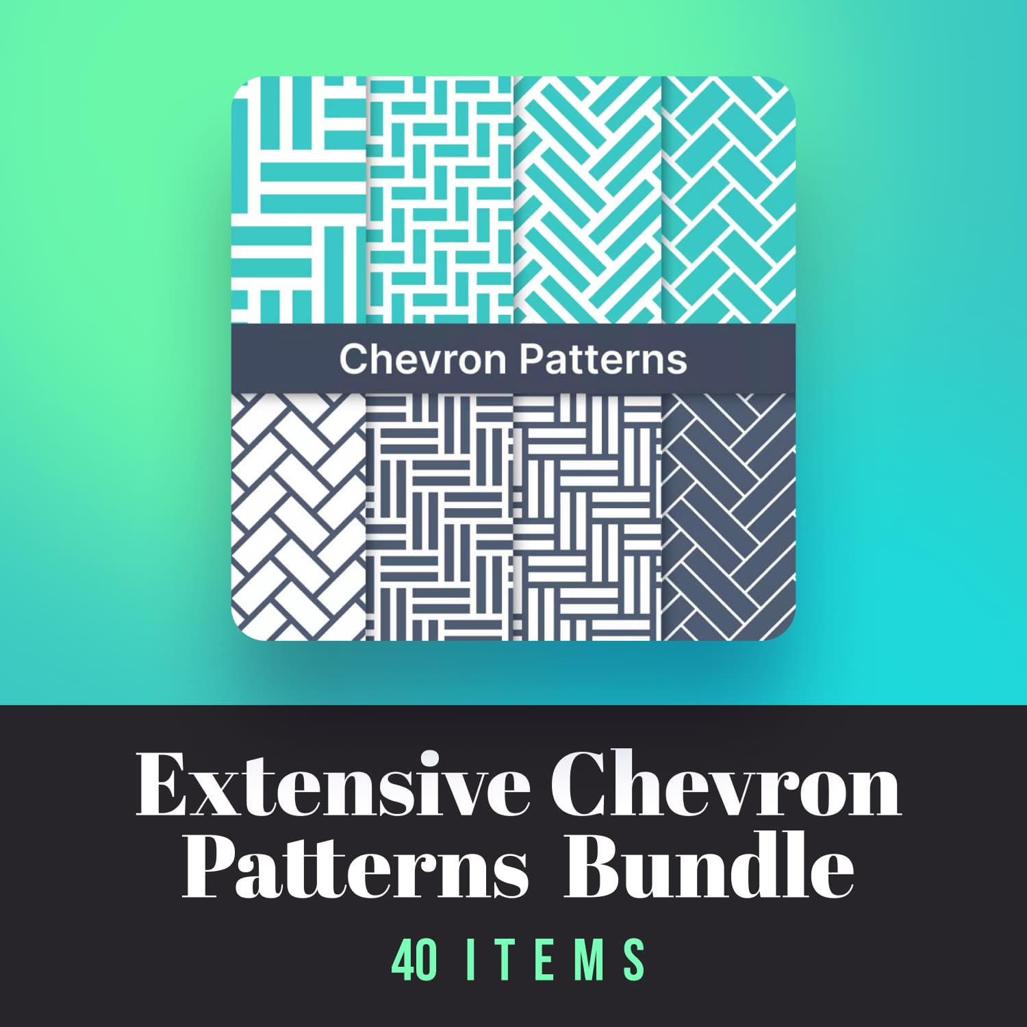 Extensive Chevron Patterns Bundle 40 Items 1500 1.