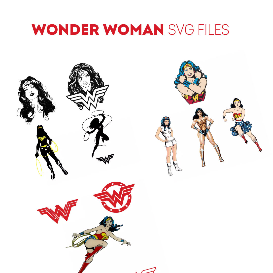 Wonder Woman SVG Bundle 1500 1.