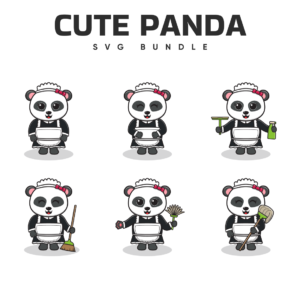 Cute Panda SVG Files – MasterBundles