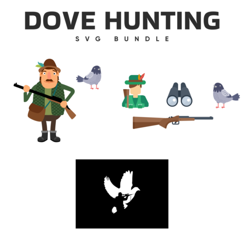 Prints of dove hunting svg bundle.
