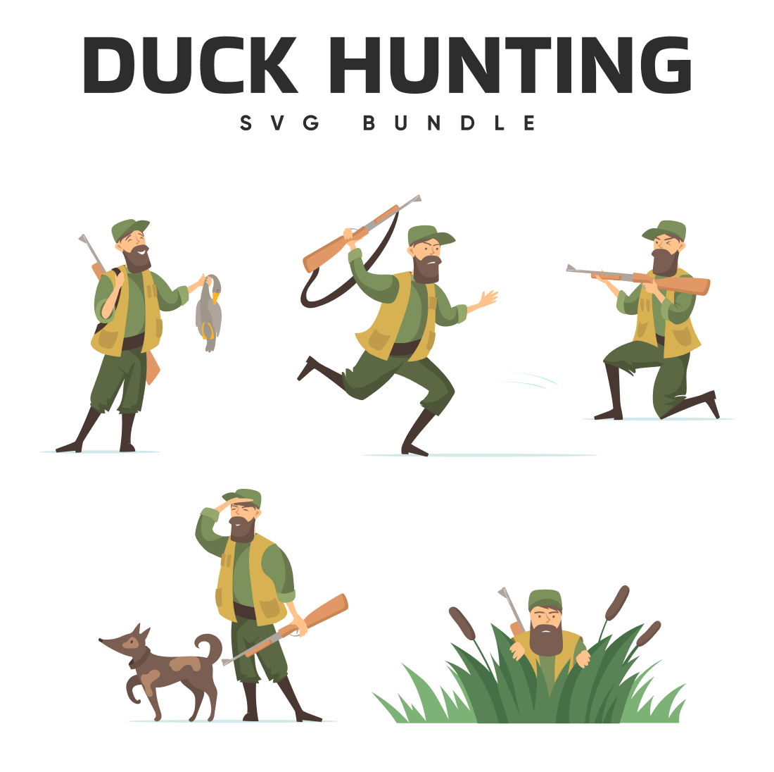 Duck Hunting SVG Files | Master Bundles