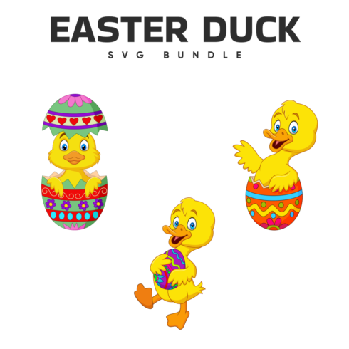 Easter duck svg bundle is shown.