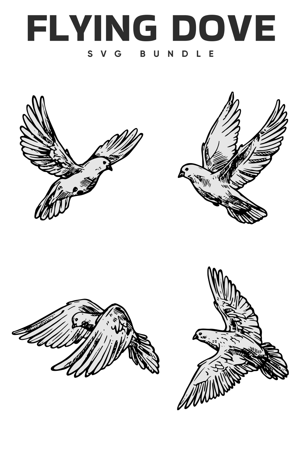 The flying dove svg bundle.
