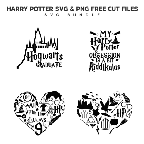 Prints of harry potter svg png free cut files svg bundle.