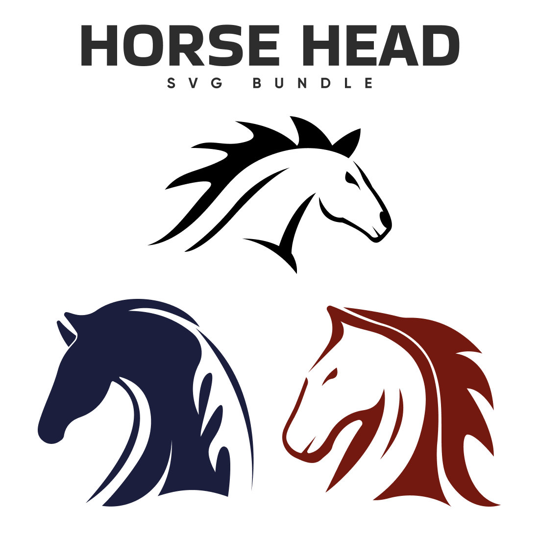 Horse Head SVG Free for Cricut – Free SVG for Cricut | Crafters File ...