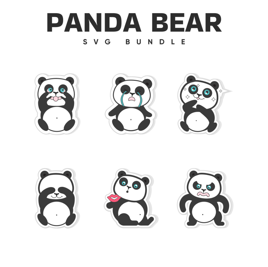 Panda Bear SVG Files – MasterBundles
