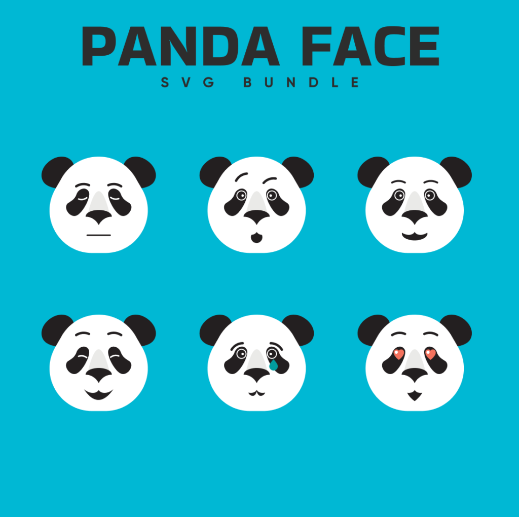 Panda Face SVG Designs – MasterBundles