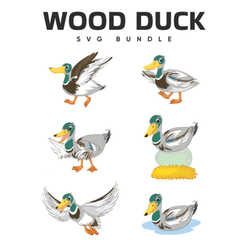 Preview wood duck svg bundle.