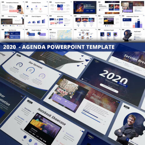 2020 - Agenda Powerpoint Template.