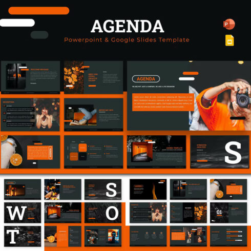 Agenda Powerpoint & Google Slides Template
