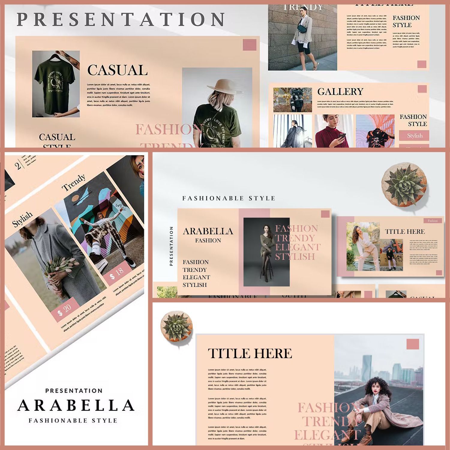 Arabella Magazine Style - Fashion Powerpoint.