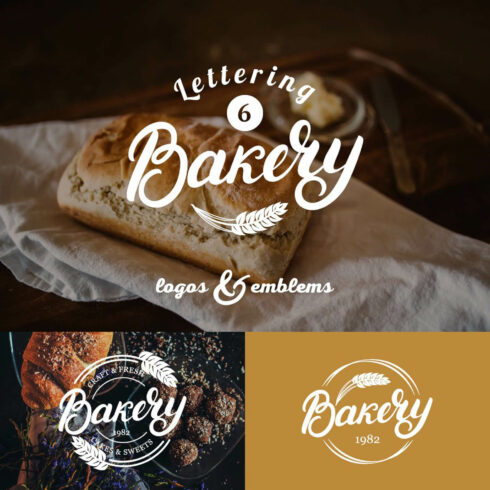 Logos and emblems of Lettering Bakery.