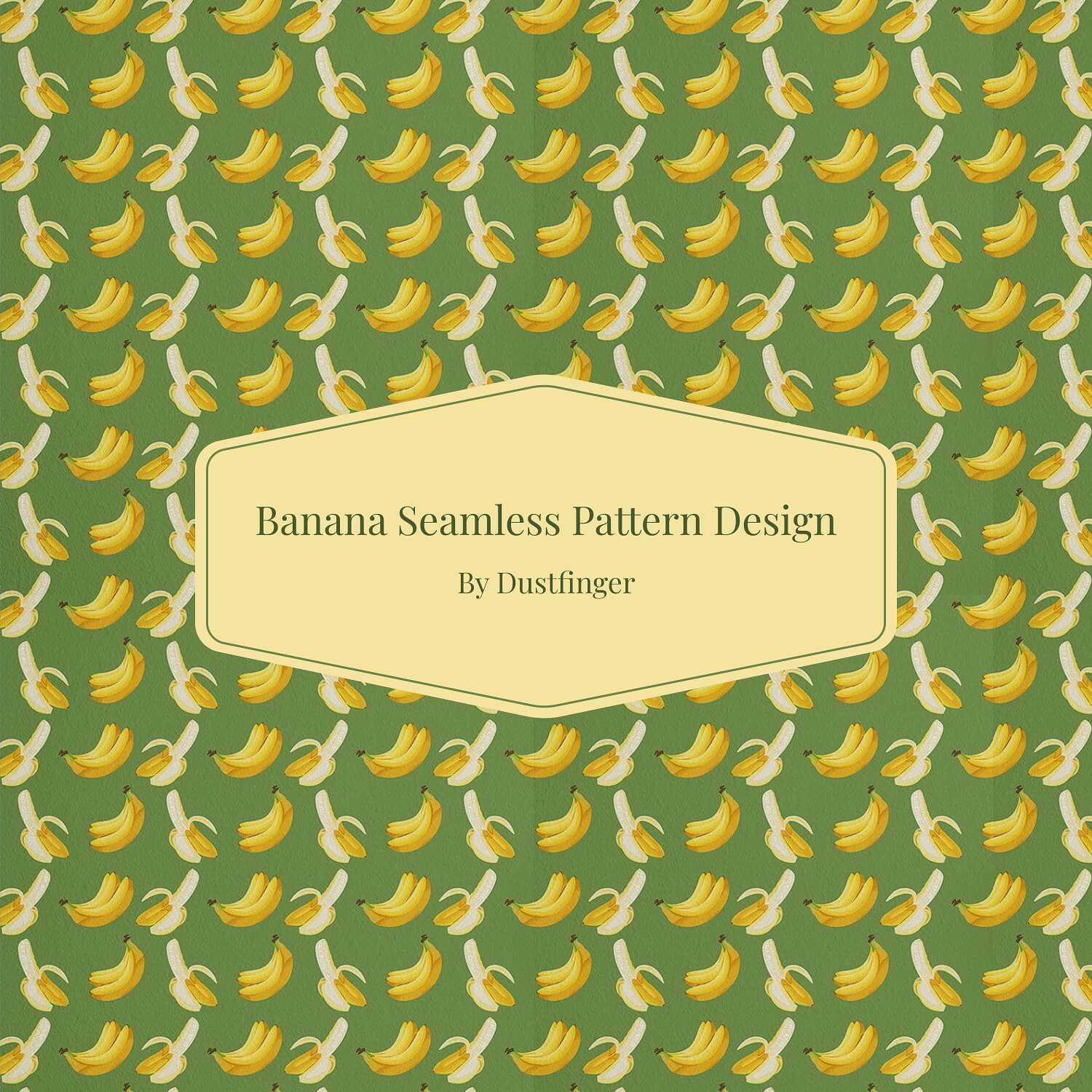 Banana Seamless Pattern Design.