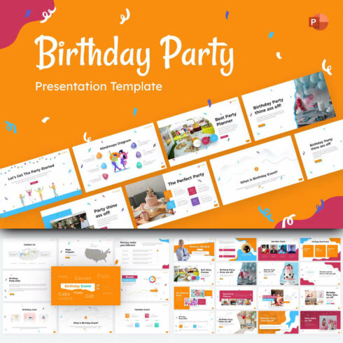 Birthday Party Creative PowerPoint Template.