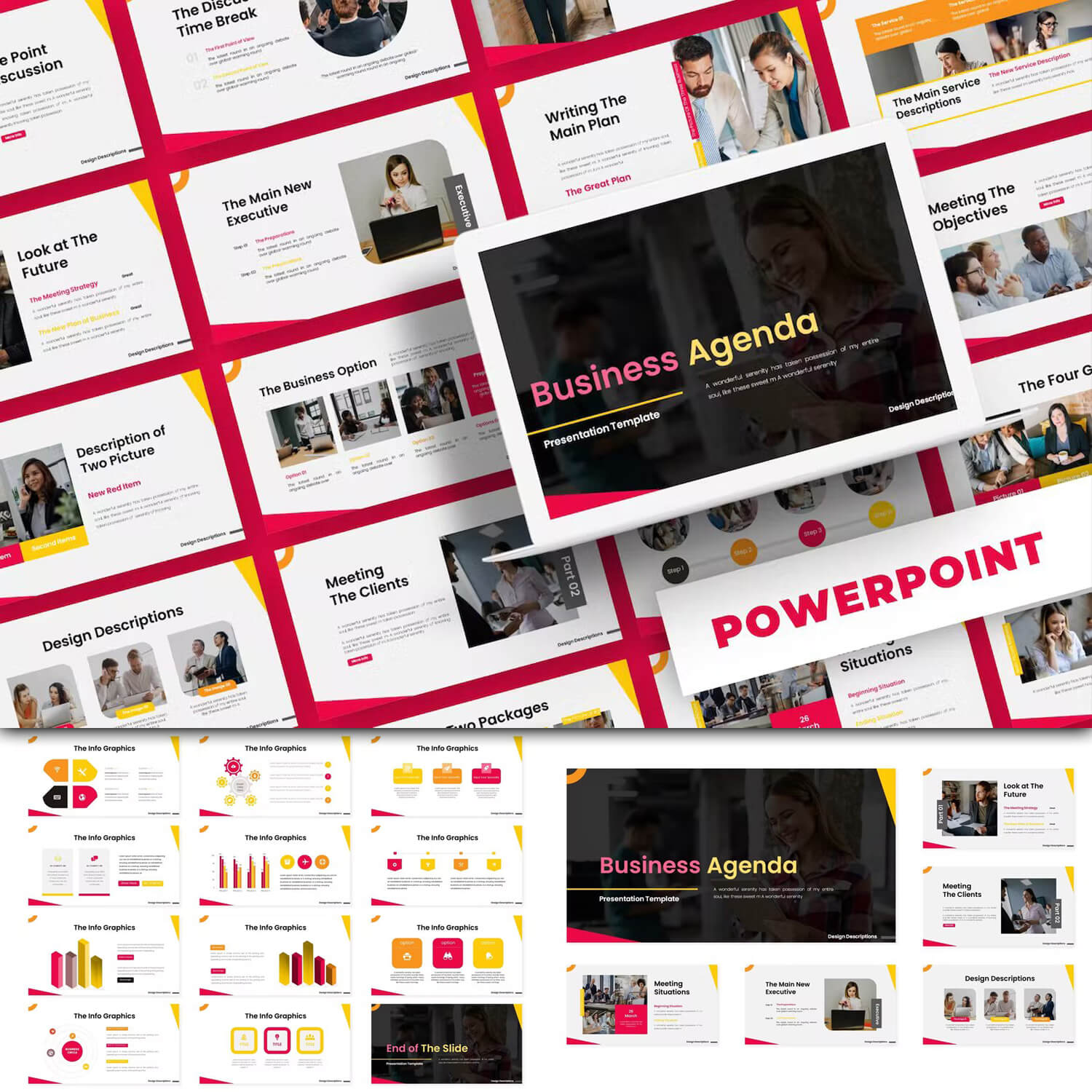 Business Agenda - Powerpoint Template.