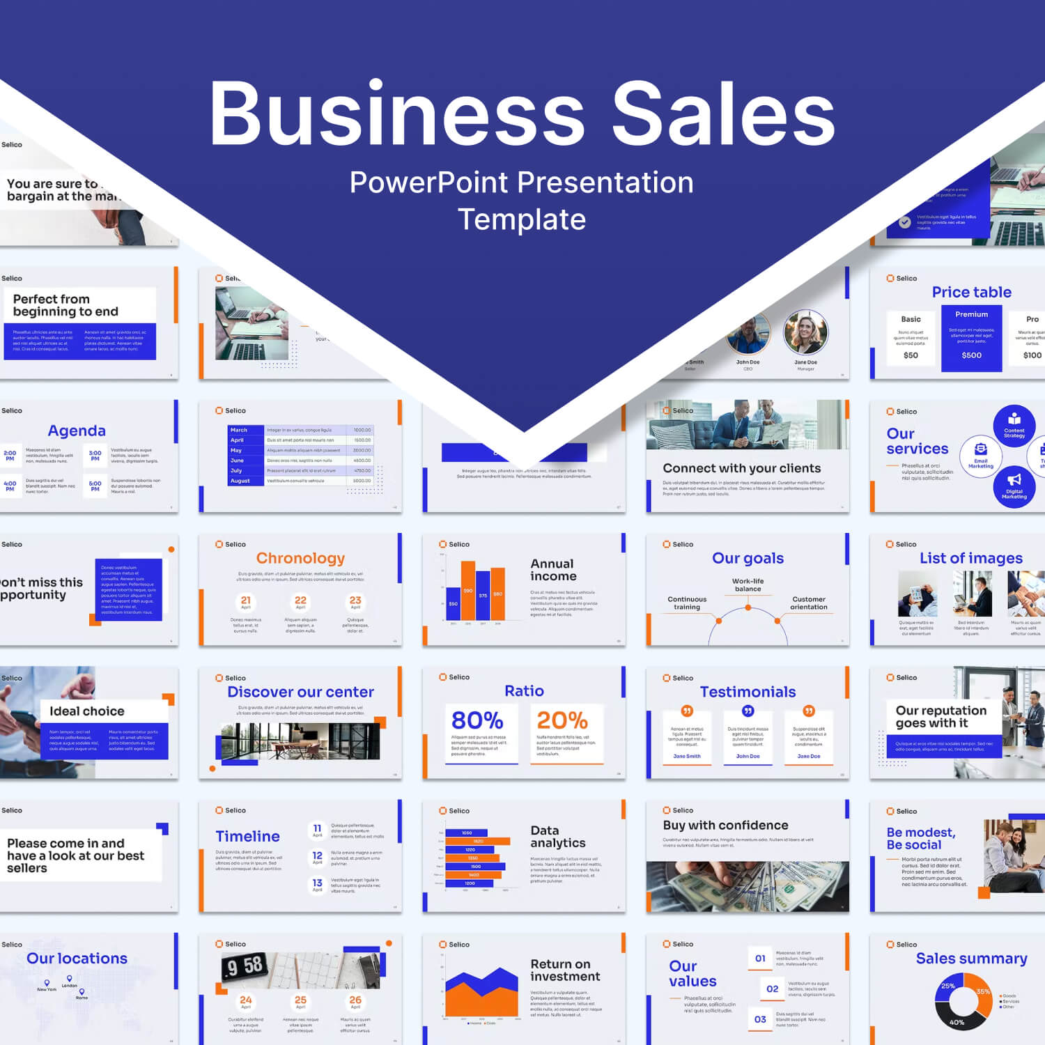 Business Sales PowerPoint Presentation Template.