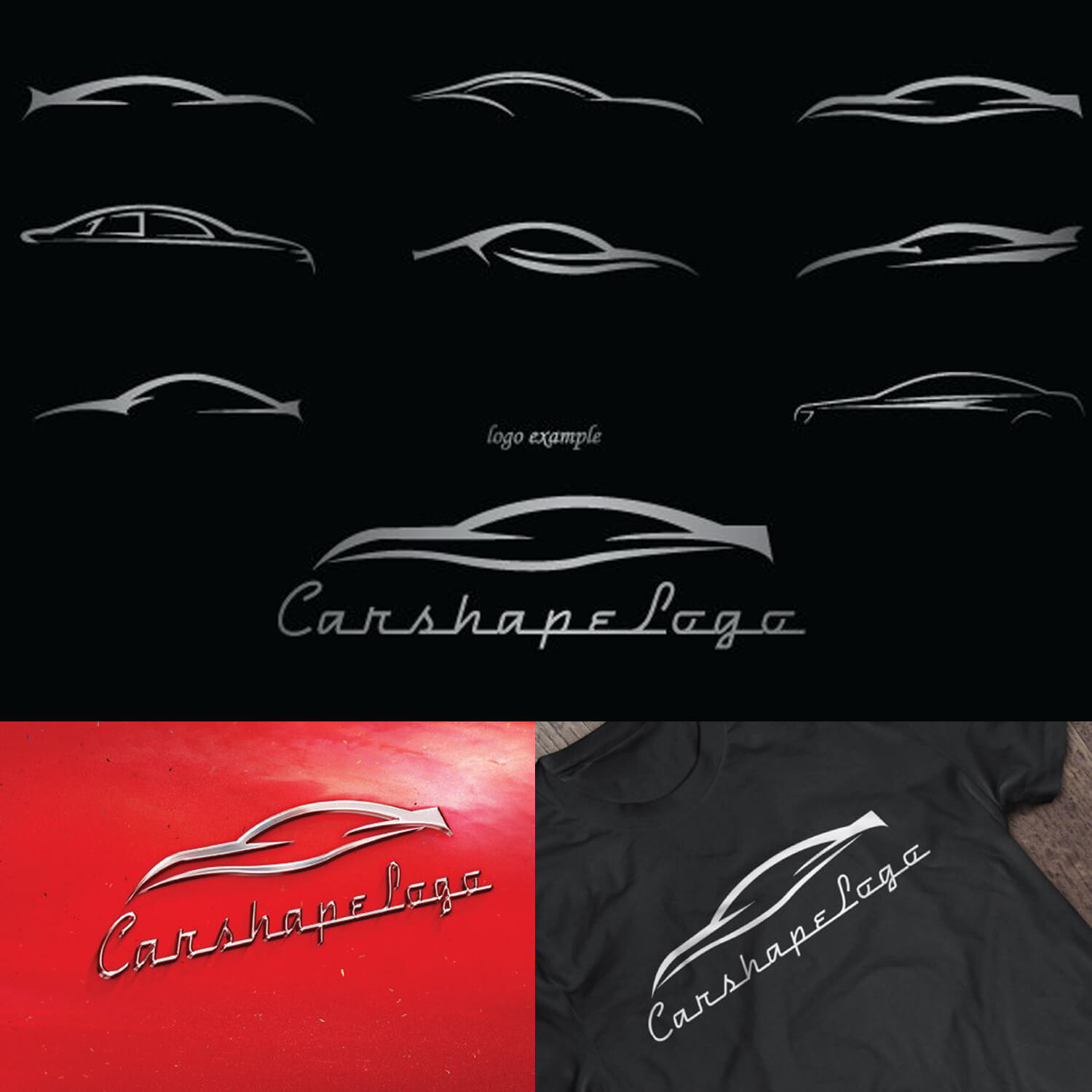 Car shapes for logos.