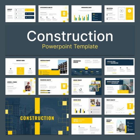 Construction powerpoint template.