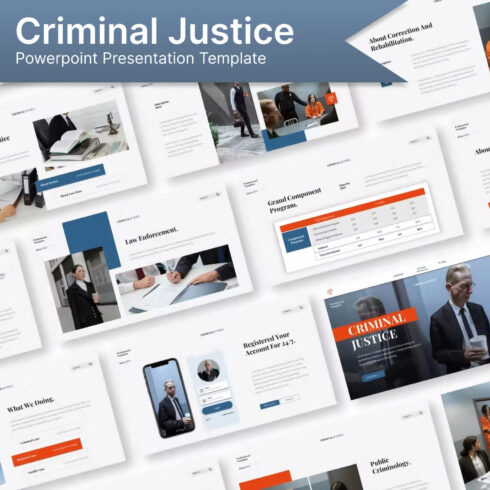 Criminal Justice PowerPoint Presentation Template.