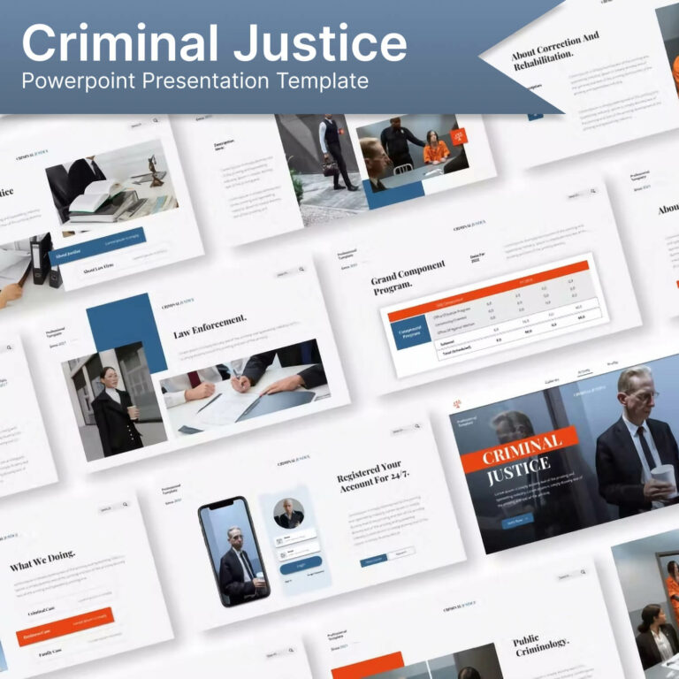 Criminal Justice Powerpoint Presentation Template MasterBundles