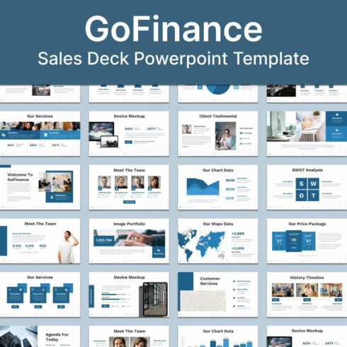GoFinance - Sales Deck Powerpoint Template.