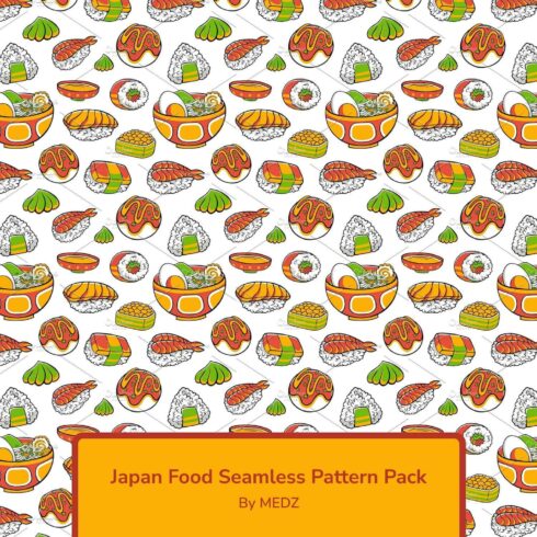 Japan Food Seamless Pattern Pack.
