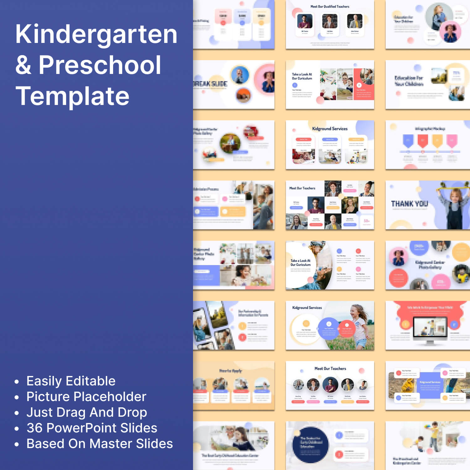 Kindergarten & preschool template.