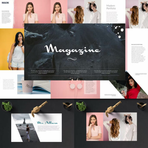 Magazine powerpoint template wq8syb.