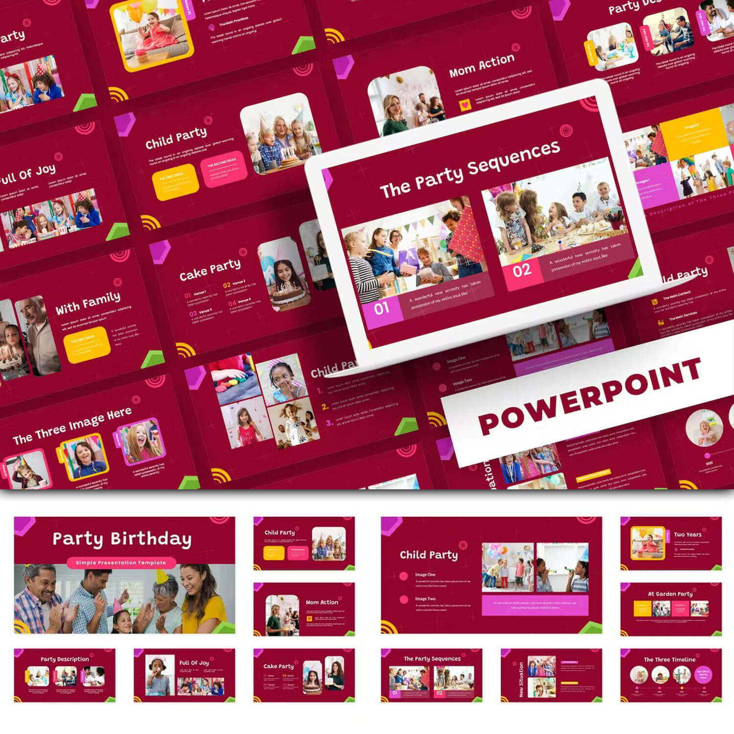 Party Birthday - Powerpoint Template.