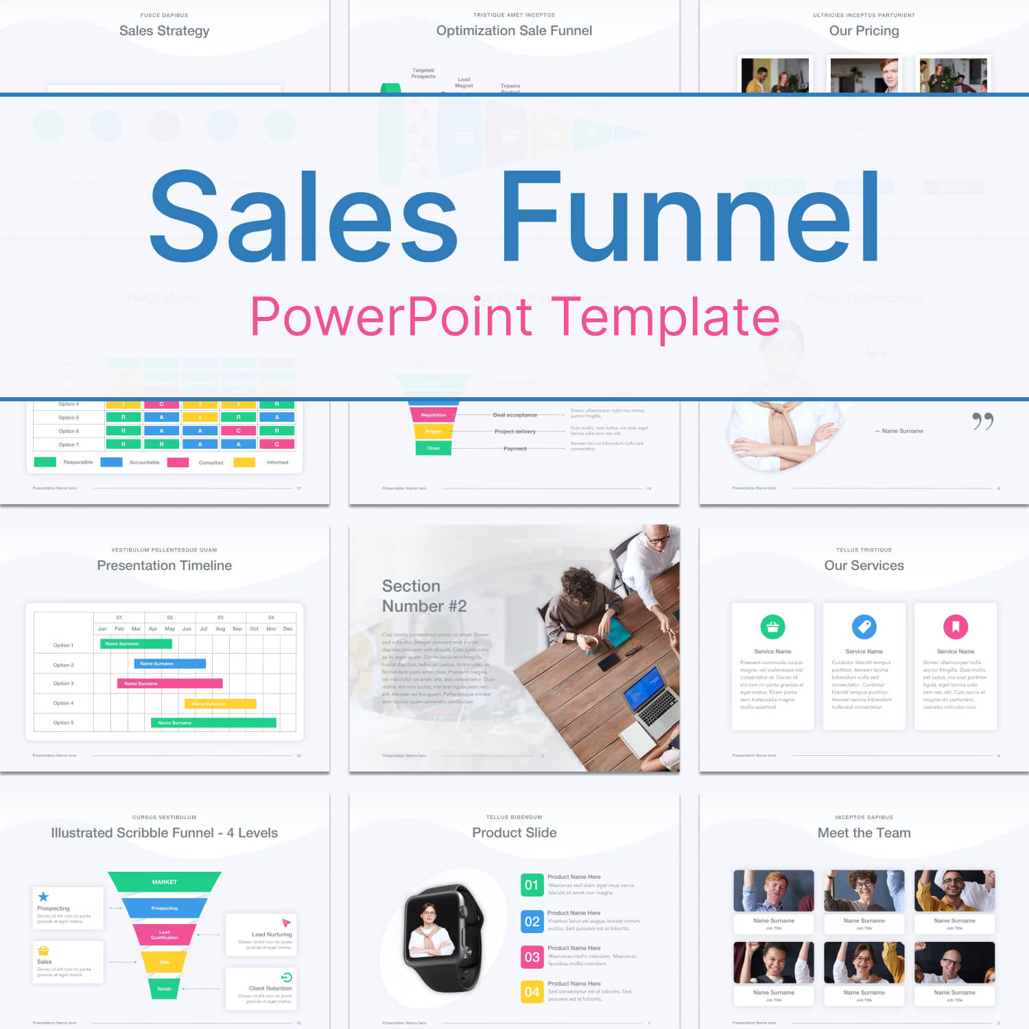 Sales Funnel PowerPoint Template.