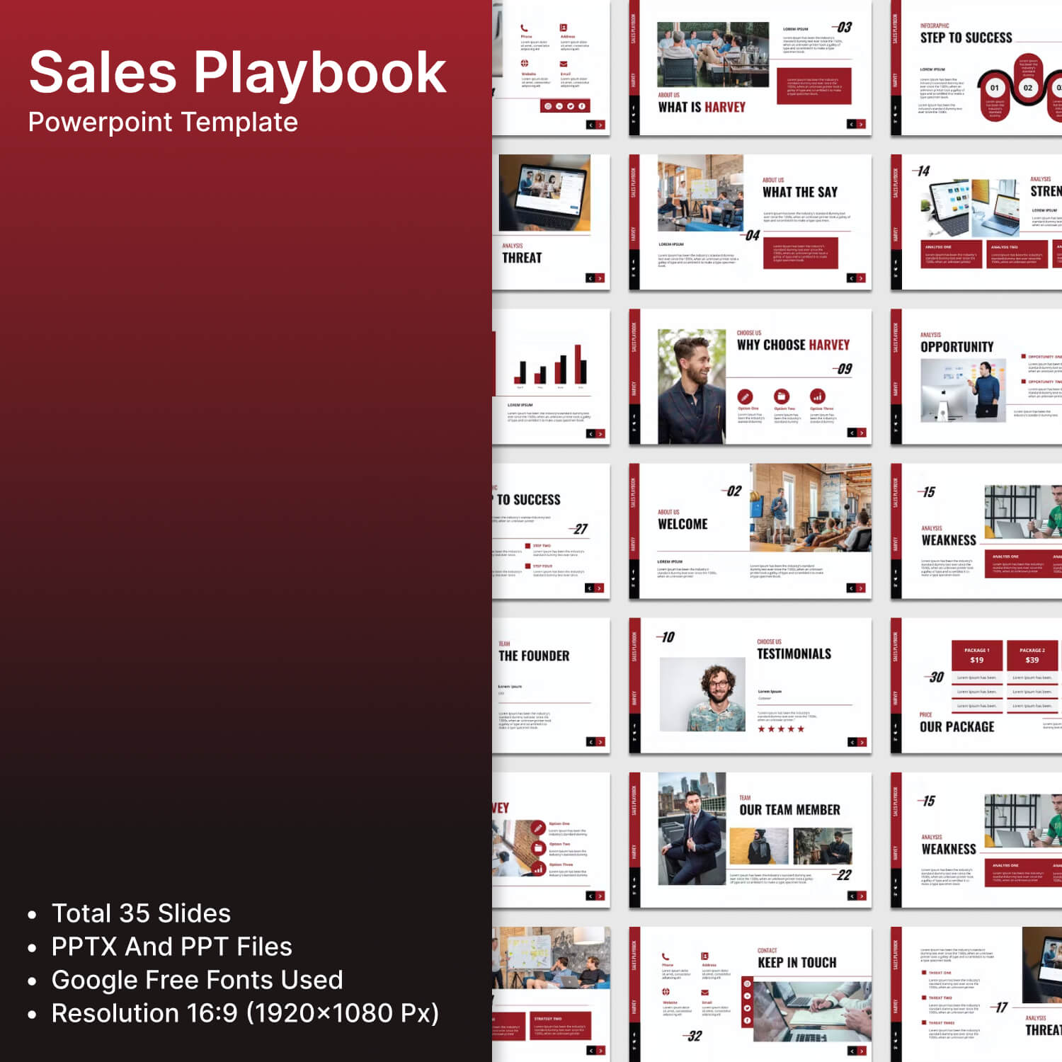 Sales Playbook Powerpoint Template.