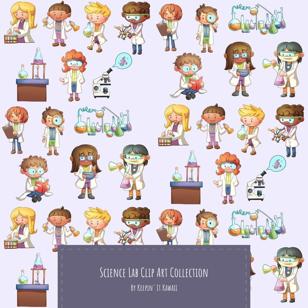 Science Lab Clip Art Collection – MasterBundles