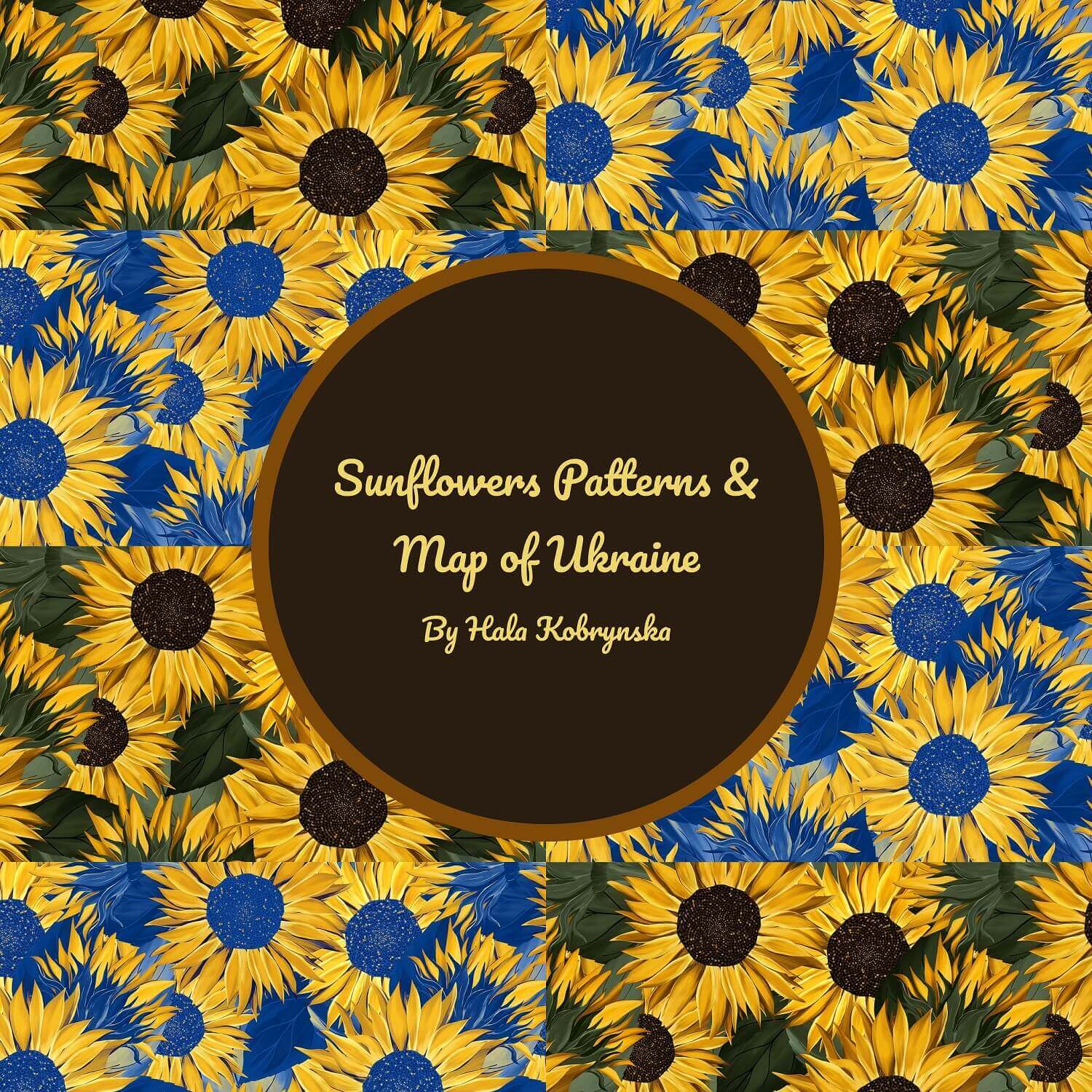 Sunflowers Patterns & Map of Ukraine.