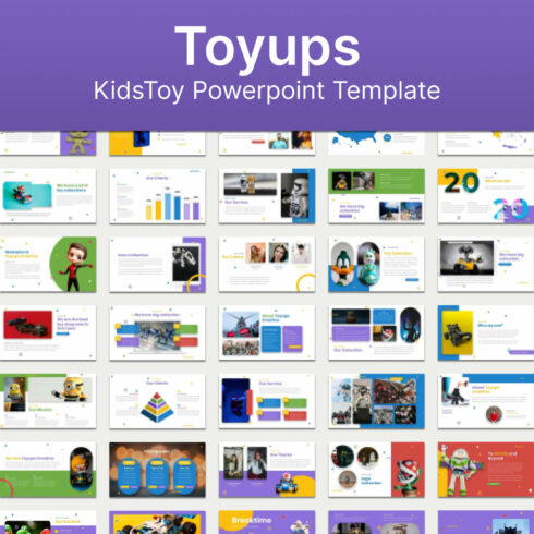 Toyups kidstoy powerpoint template.