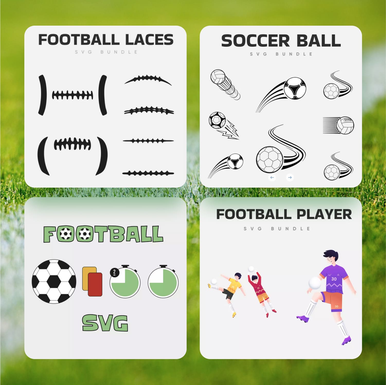 Football And Soccer SVG Bundle 1500 2.