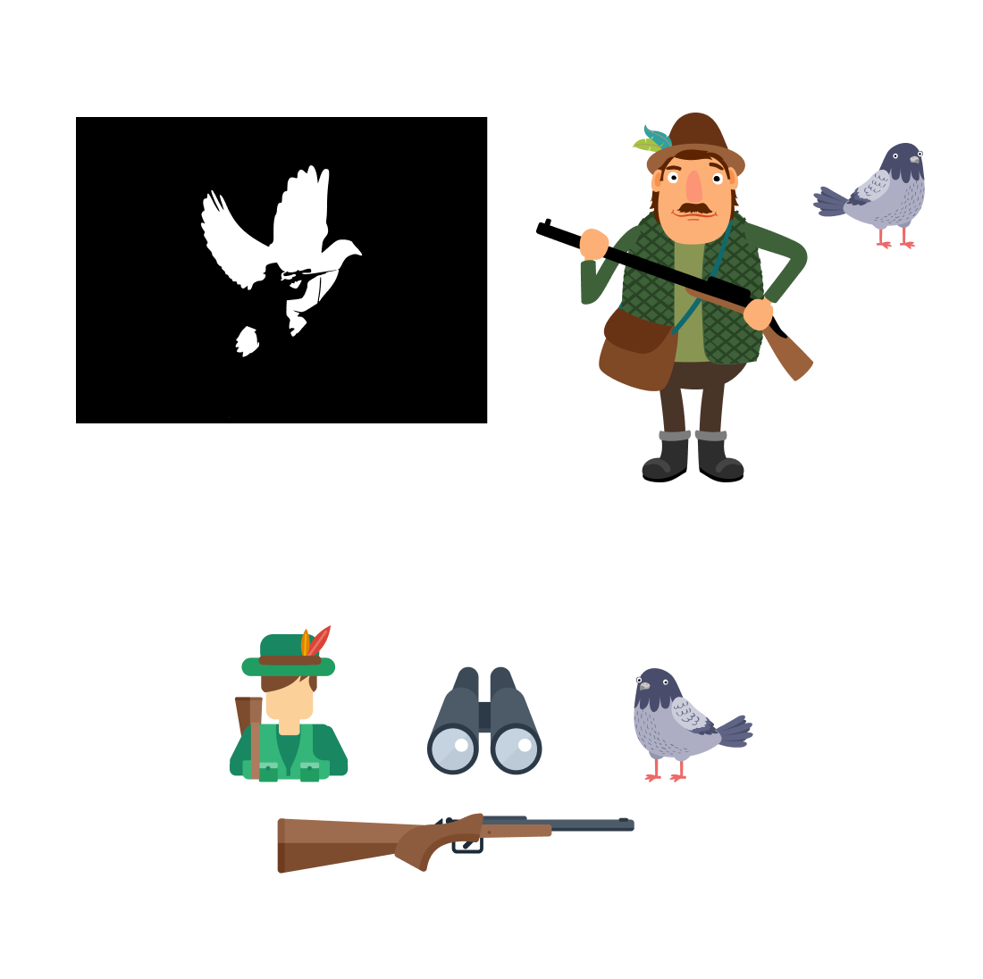 Preview dove hunting svg bundle.