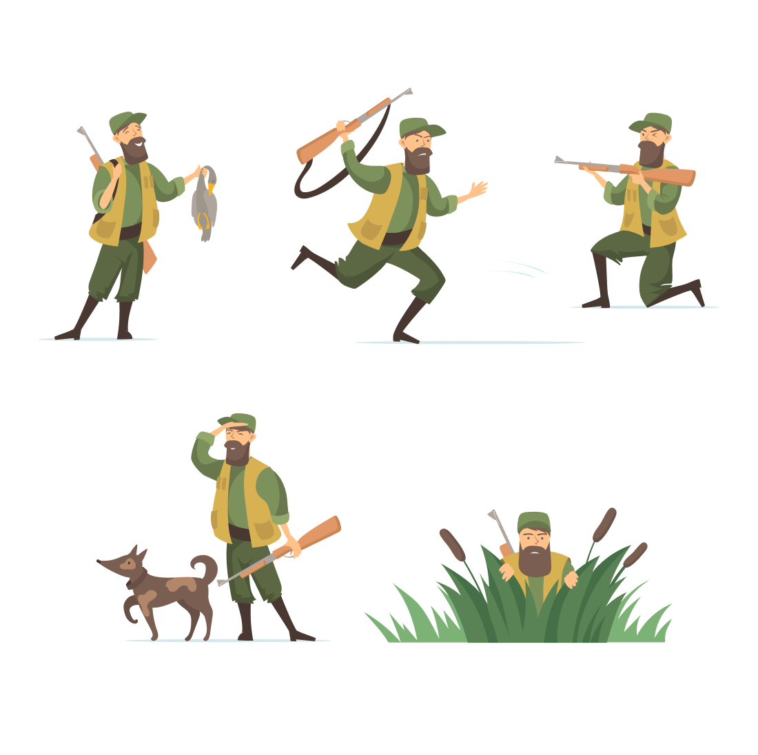 Prints of duck hunting svg bundle.