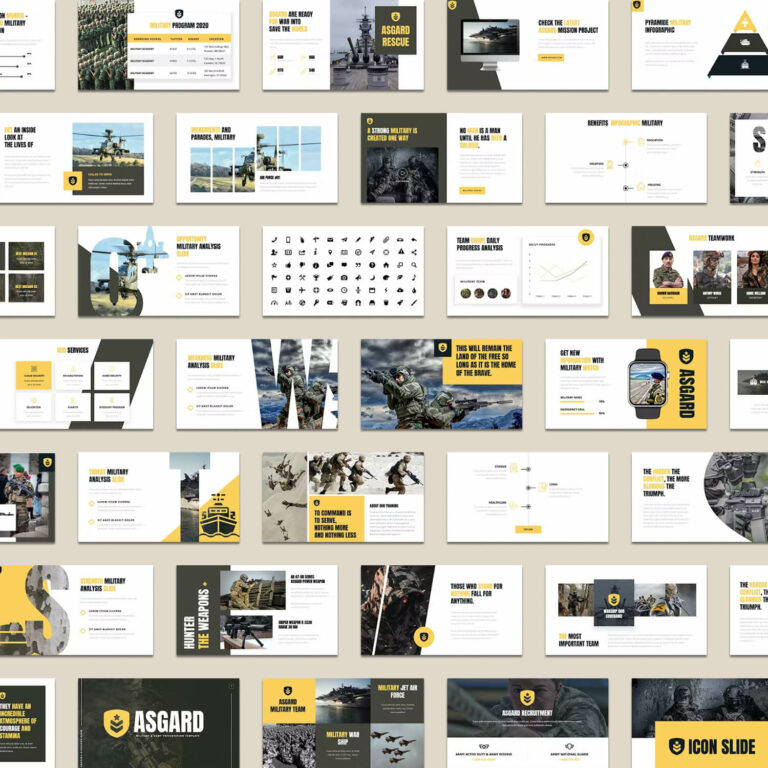 ASGARD - Military & Army Powerpoint Template – MasterBundles