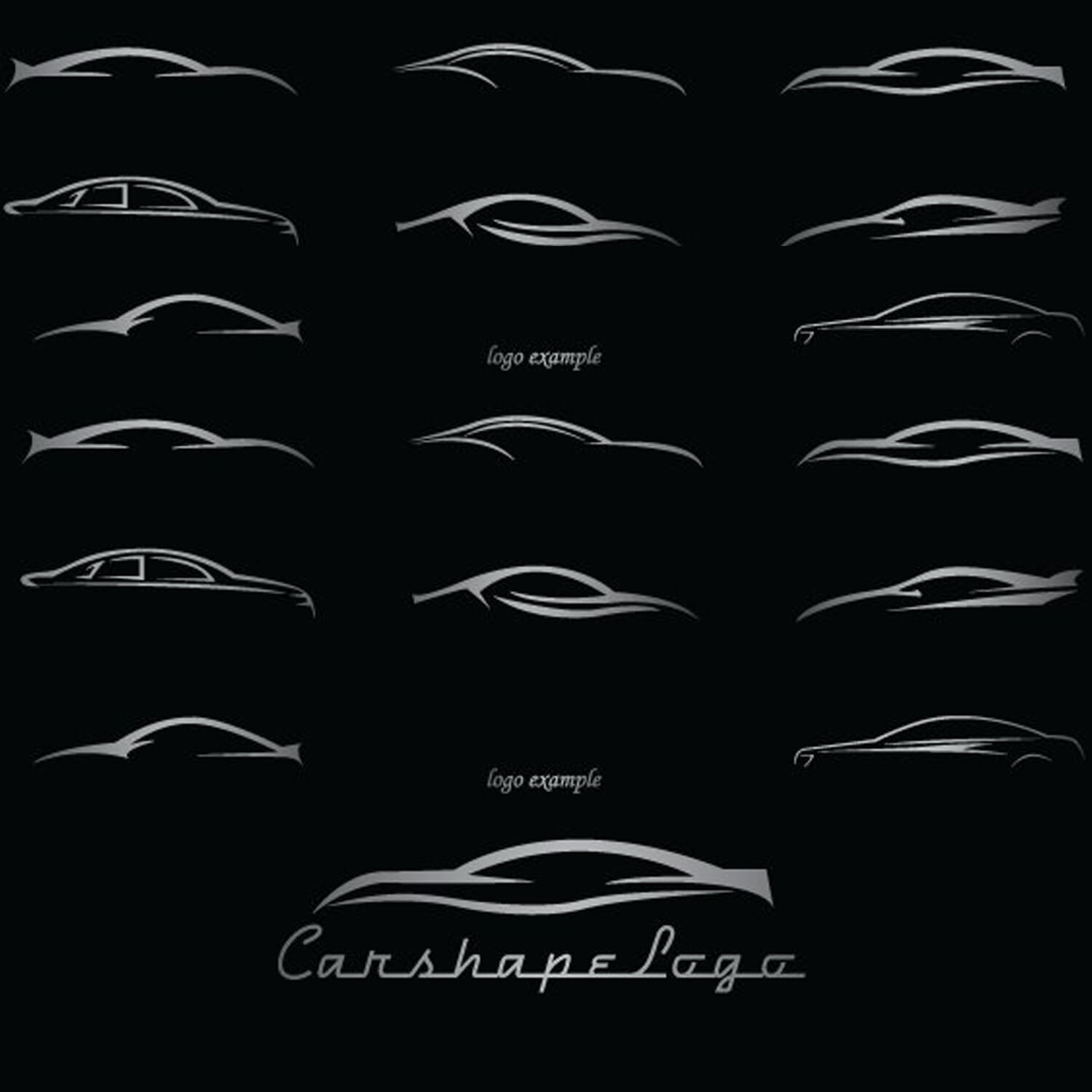 silver car logos with names