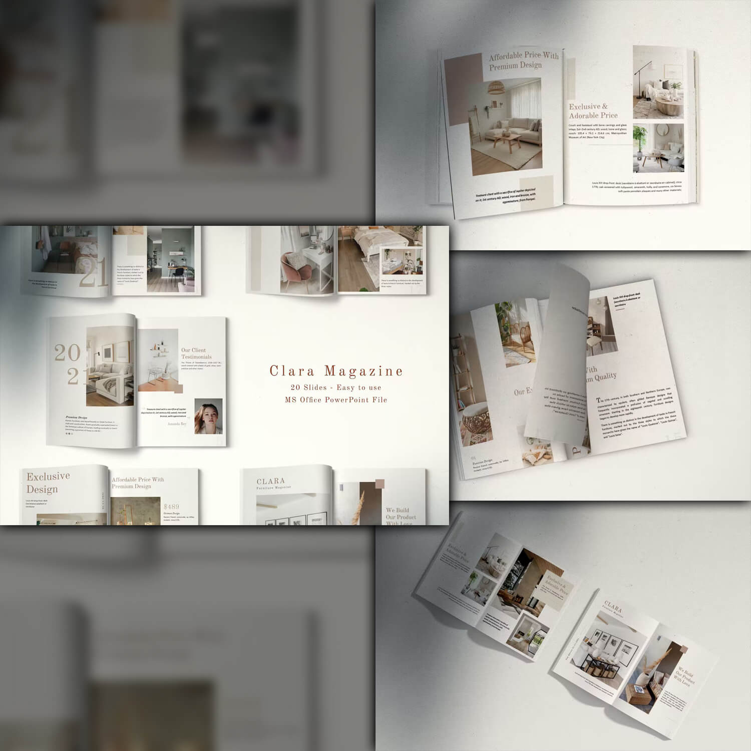 20 slides of Clara magazine.