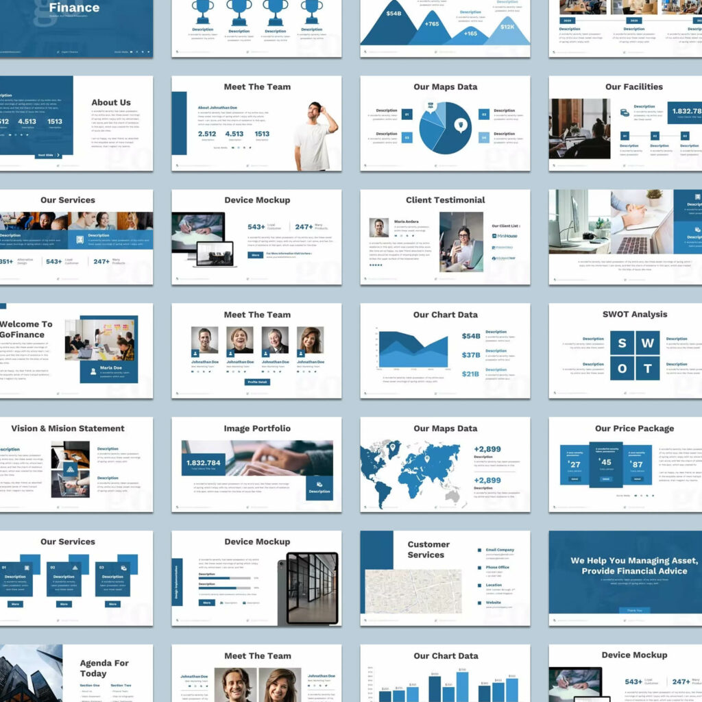 GoFinance - Sales Deck Powerpoint Template – MasterBundles