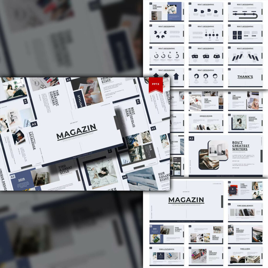 Magazin Powerpoint Template MasterBundles