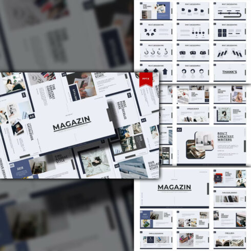 Template Powerpoint Mag Design Magazin | Powerpoint Template – MasterBundles