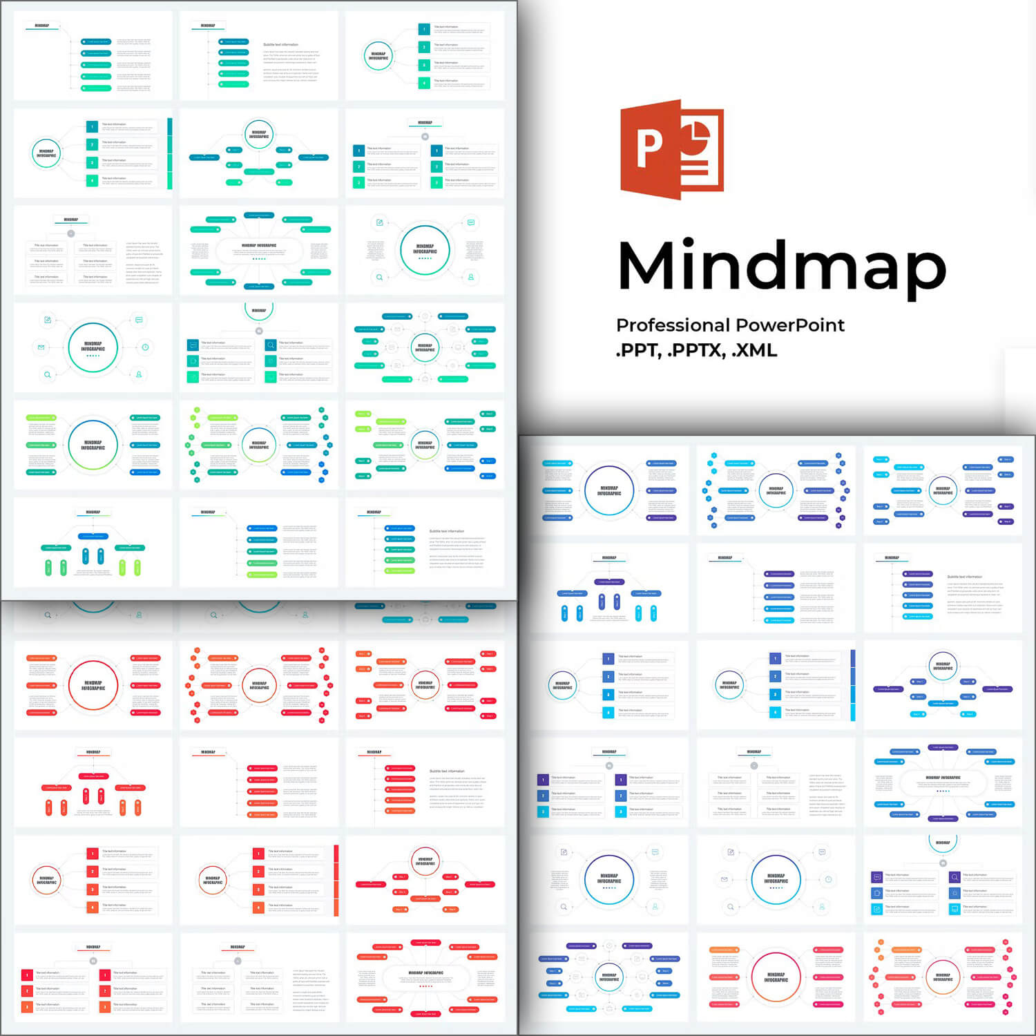 Mindmap infographic on the white background.